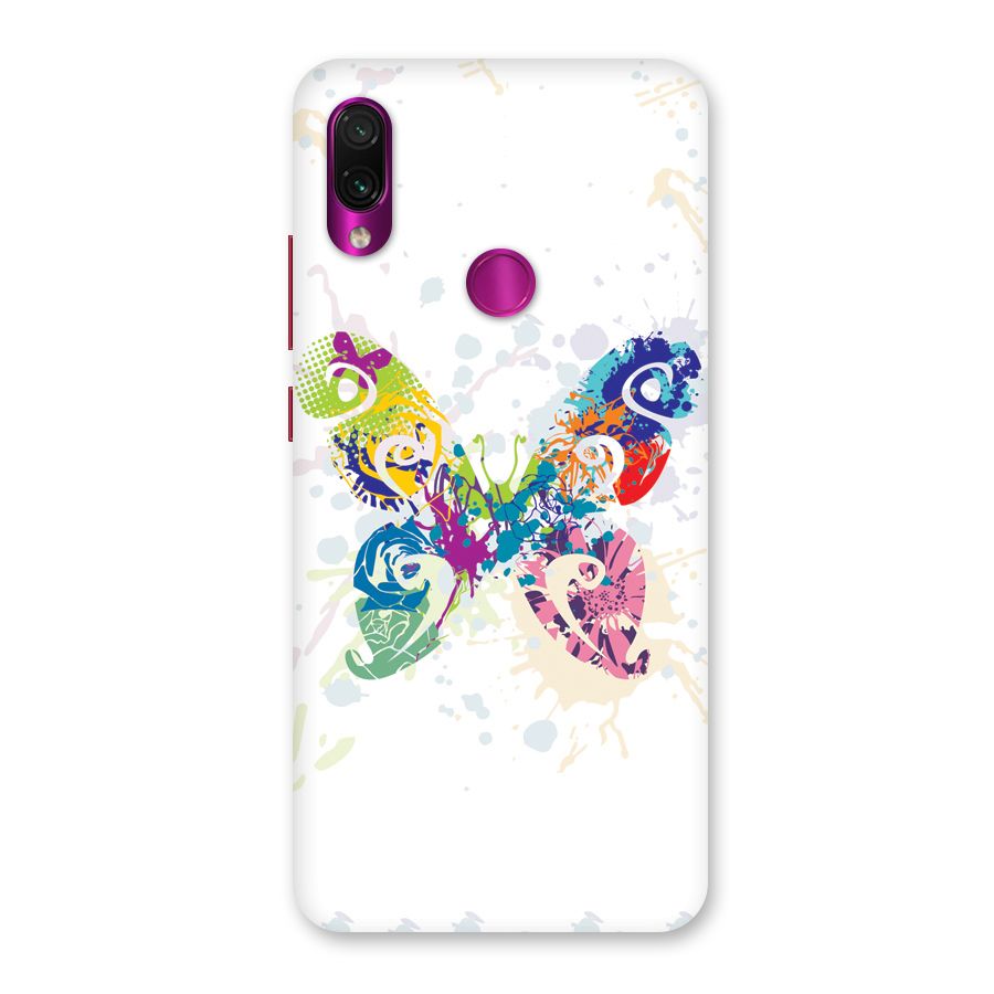 Abstract Butterfly Back Case for Redmi Note 7 Pro
