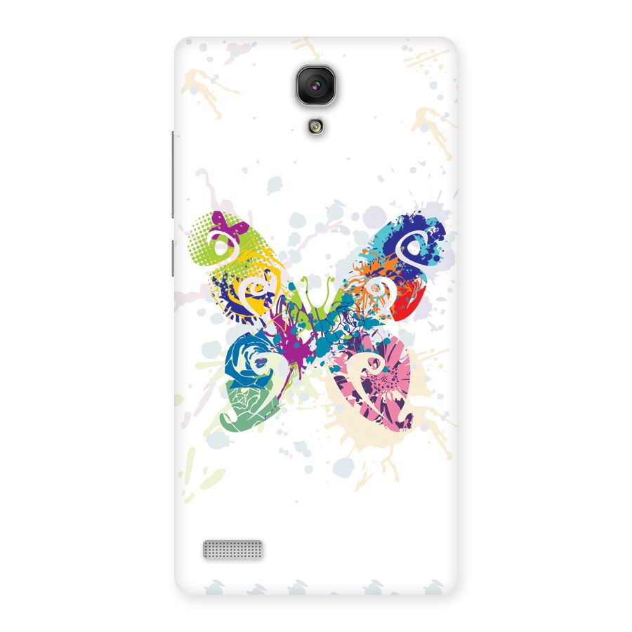 Abstract Butterfly Back Case for Redmi Note Prime