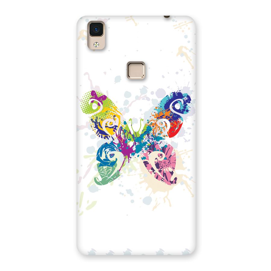 Abstract Butterfly Back Case for V3 Max