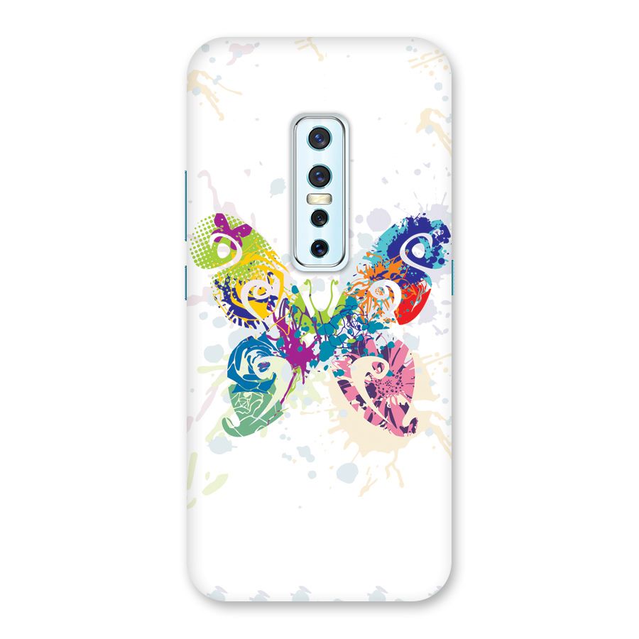 Abstract Butterfly Back Case for Vivo V17 Pro