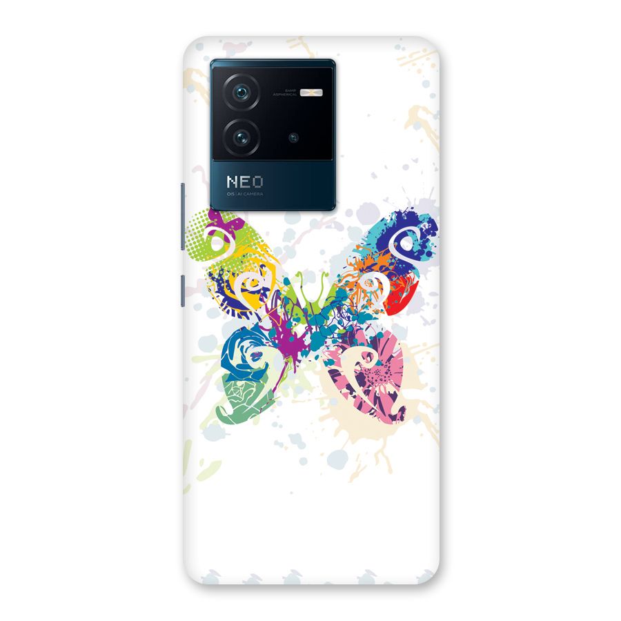 Abstract Butterfly Back Case for Vivo iQOO Neo 6 5G