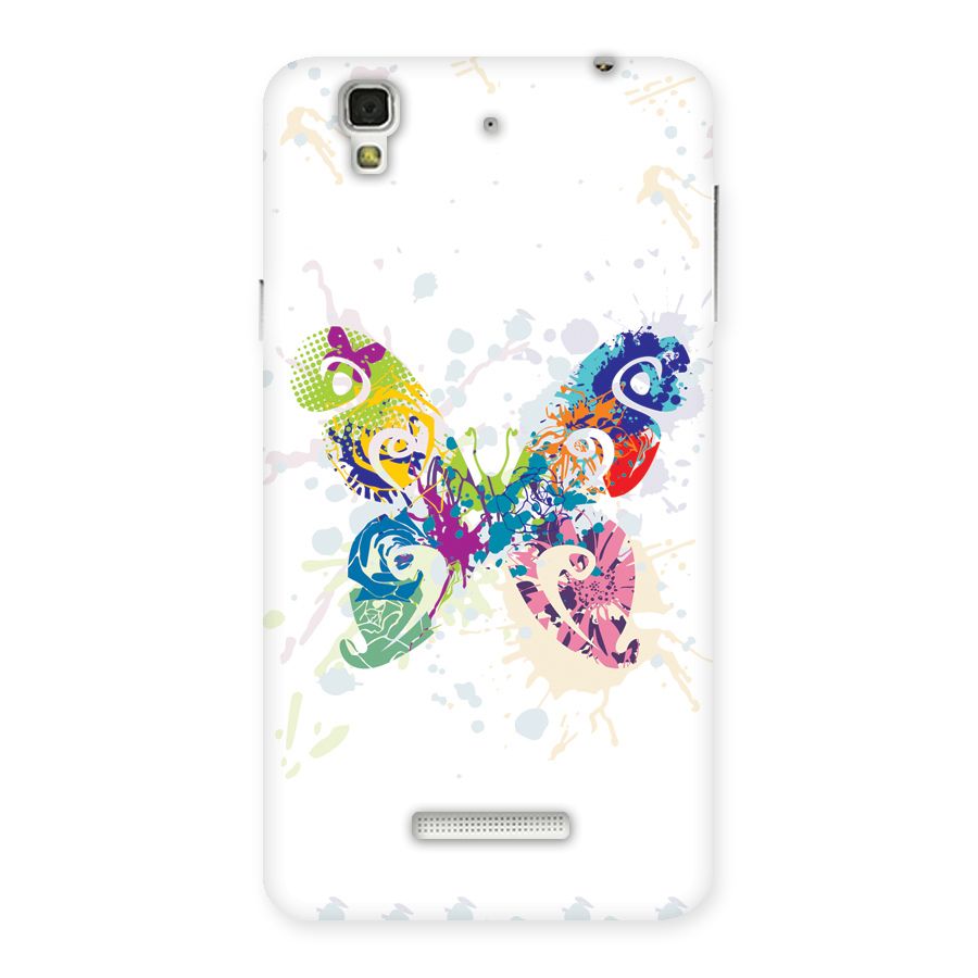 Abstract Butterfly Back Case for YU Yureka Plus