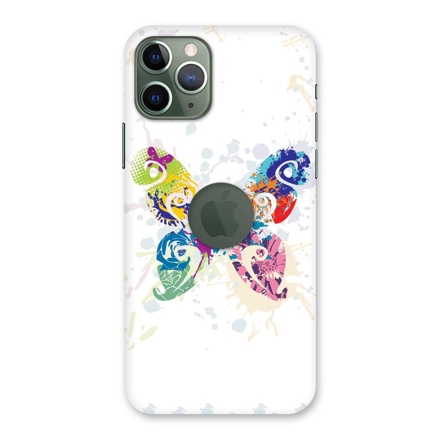 Abstract Butterfly Back Case for iPhone 11 Pro Logo  Cut