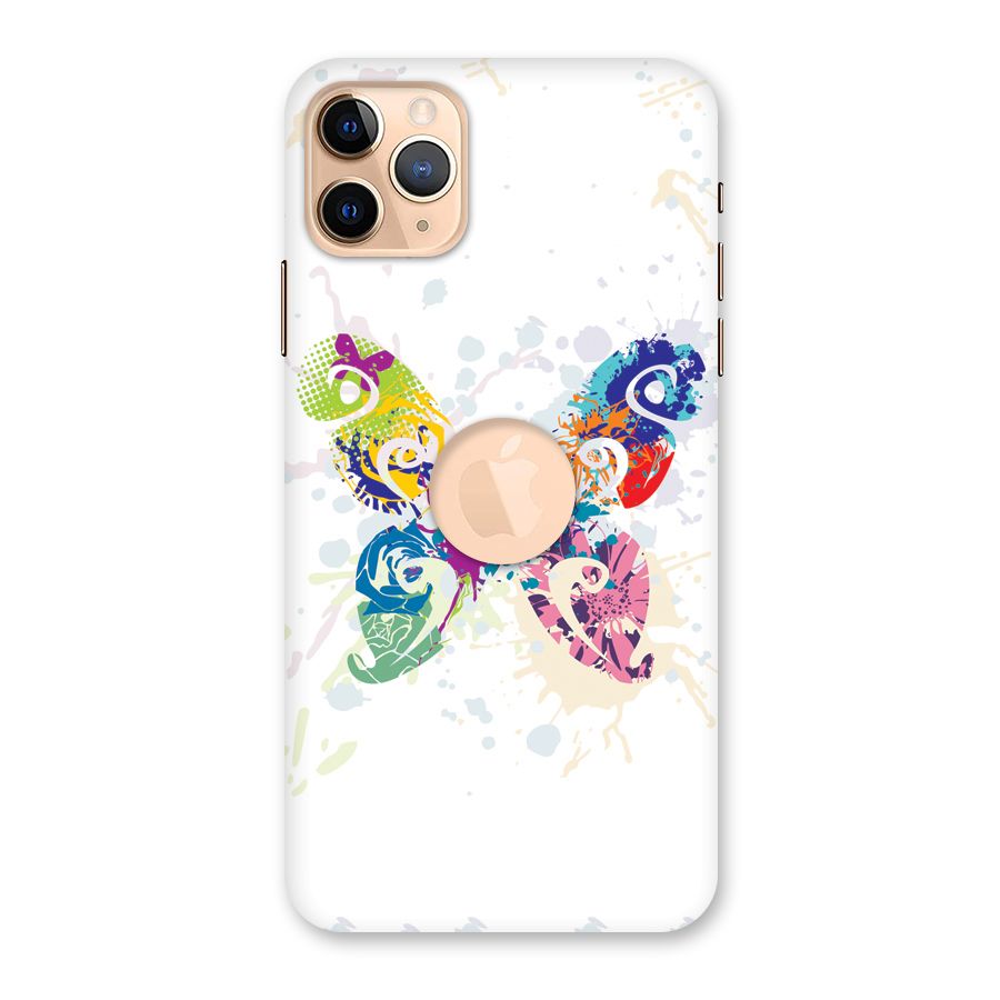 Abstract Butterfly Back Case for iPhone 11 Pro Max Logo Cut