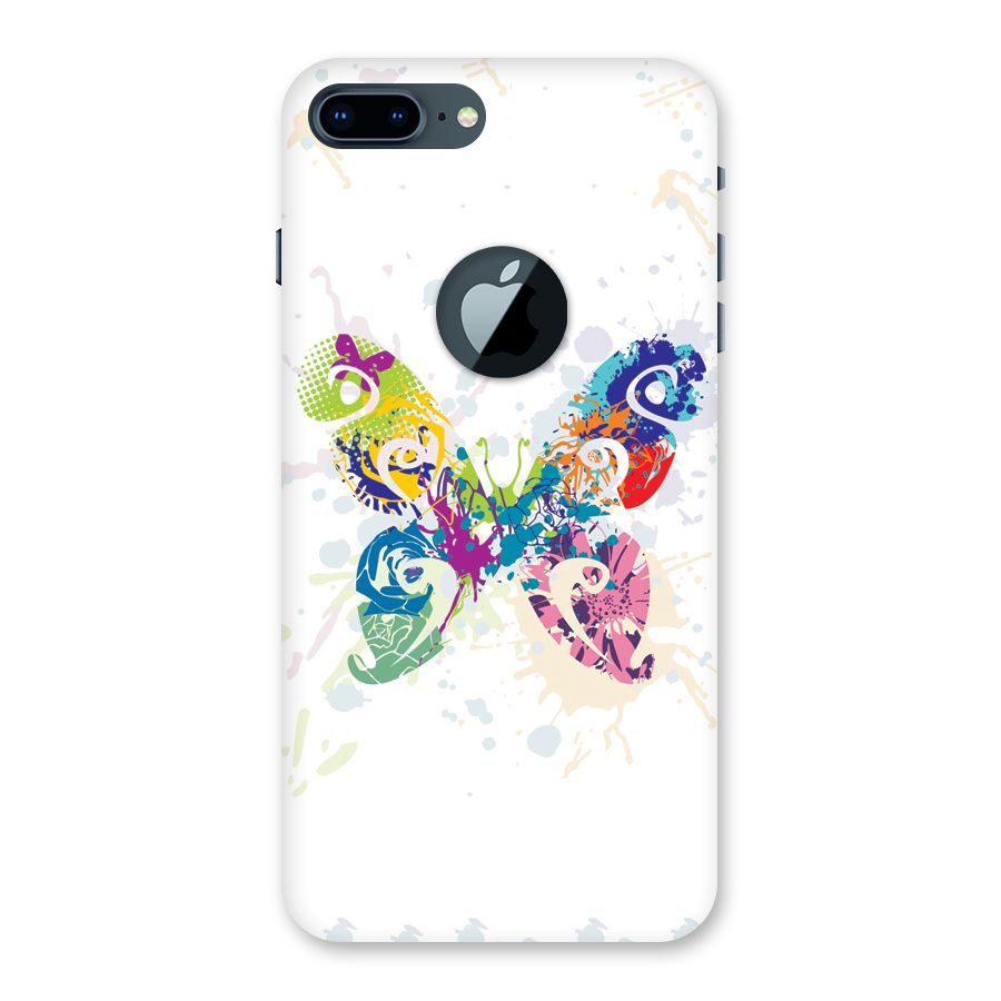 Abstract Butterfly Back Case for iPhone 7 Plus Logo Cut