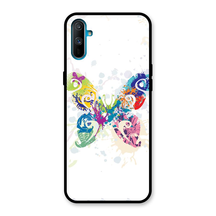 Abstract Butterfly Glass Back Case for Realme C3