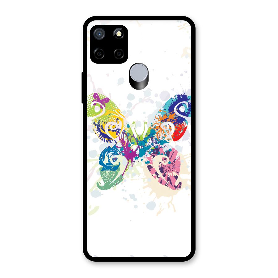 Abstract Butterfly Glass Back Case for Realme Narzo 20