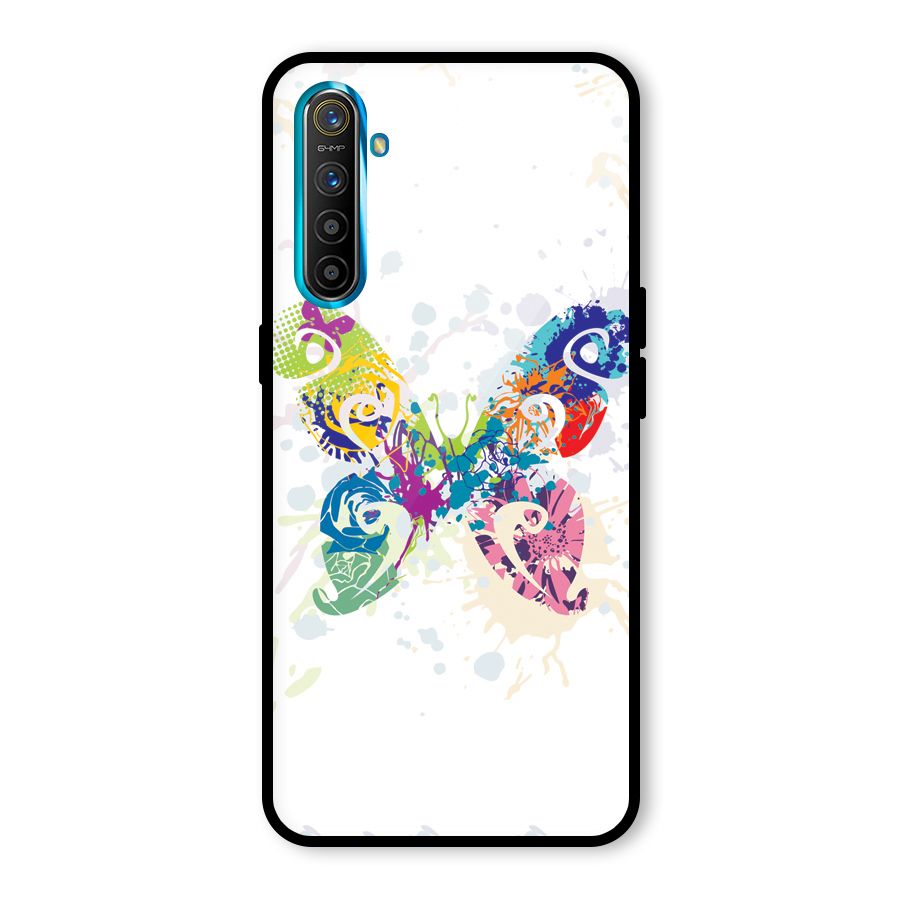 Abstract Butterfly Glass Back Case for Realme X2