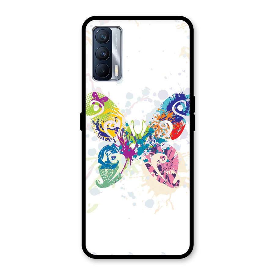 Abstract Butterfly Glass Back Case for Realme X7