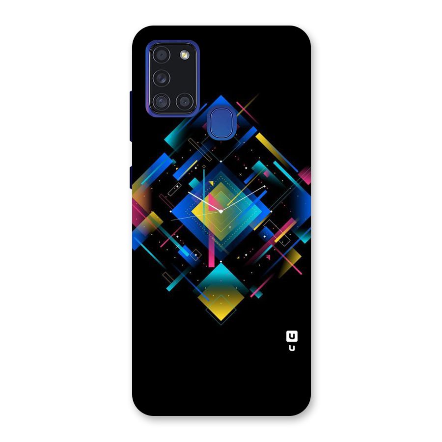 Abstract Clock Back Case for Galaxy A21s