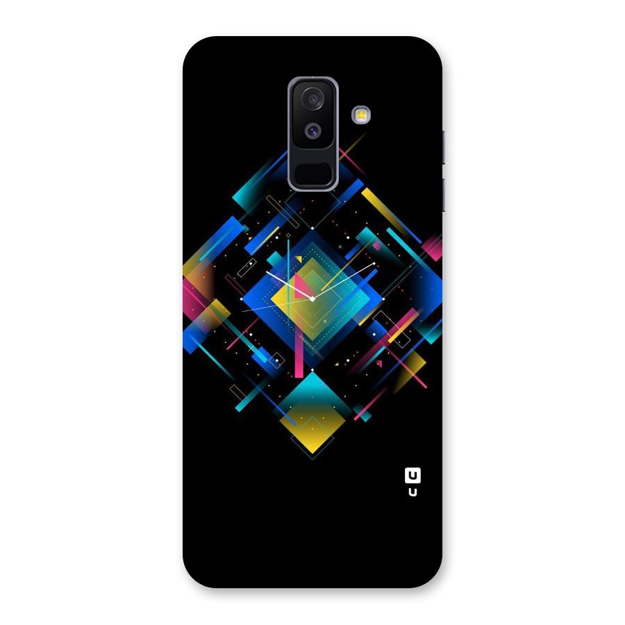 Abstract Clock Back Case for Galaxy A6 Plus