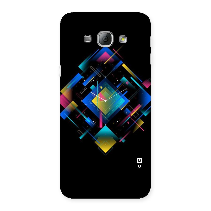Abstract Clock Back Case for Galaxy A8