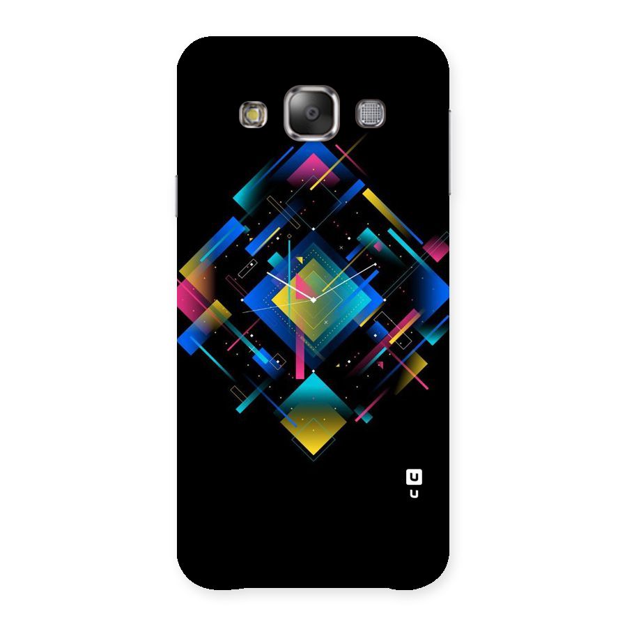 Abstract Clock Back Case for Galaxy E7