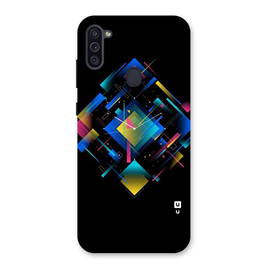 Abstract Clock Back Case for Galaxy M11