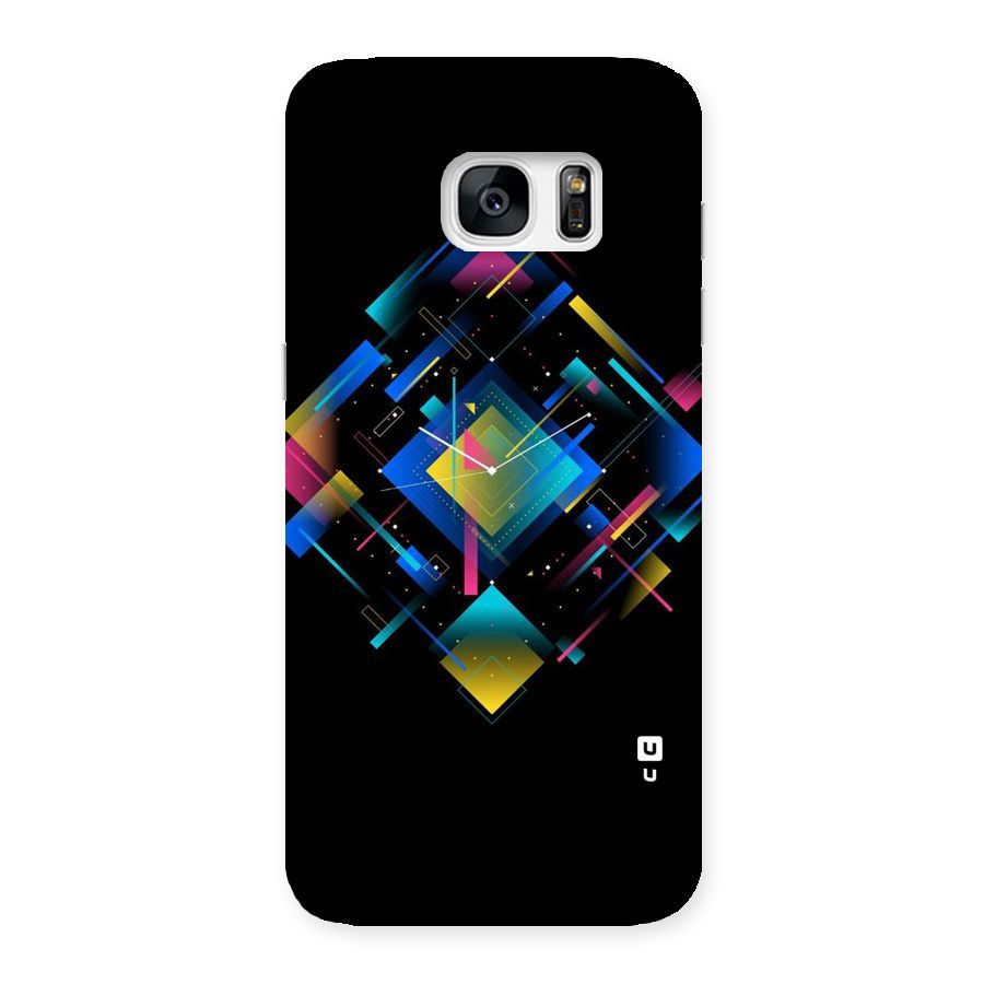 Abstract Clock Back Case for Galaxy S7 Edge
