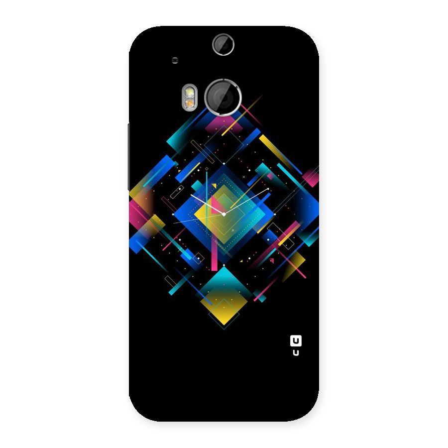 Abstract Clock Back Case for HTC One M8