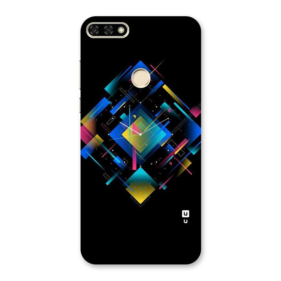 Abstract Clock Back Case for Honor 7A