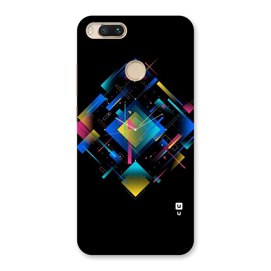 Abstract Clock Back Case for Mi A1