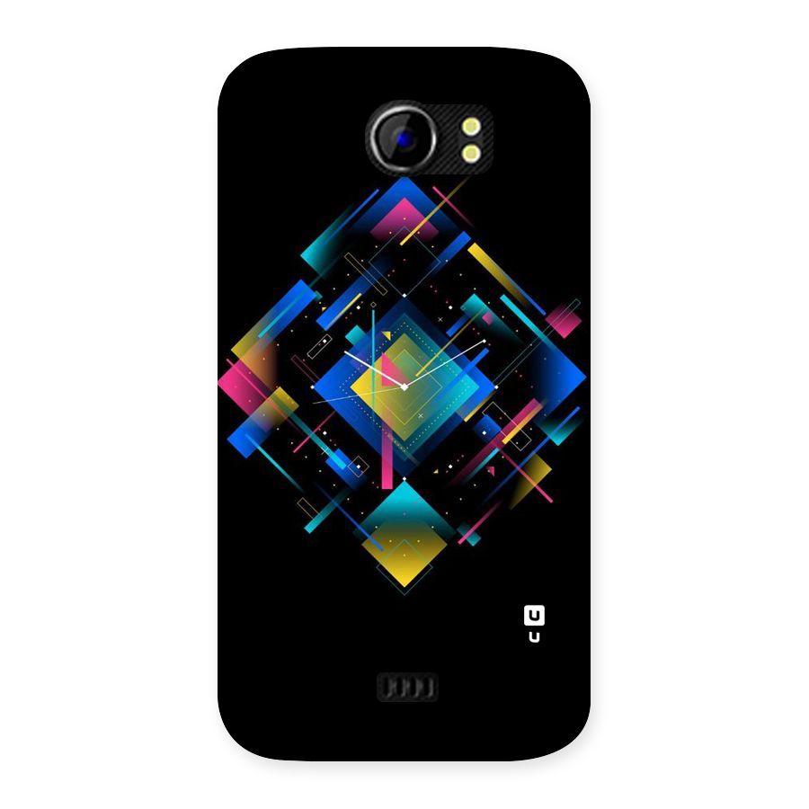 Abstract Clock Back Case for Micromax Canvas 2 A110