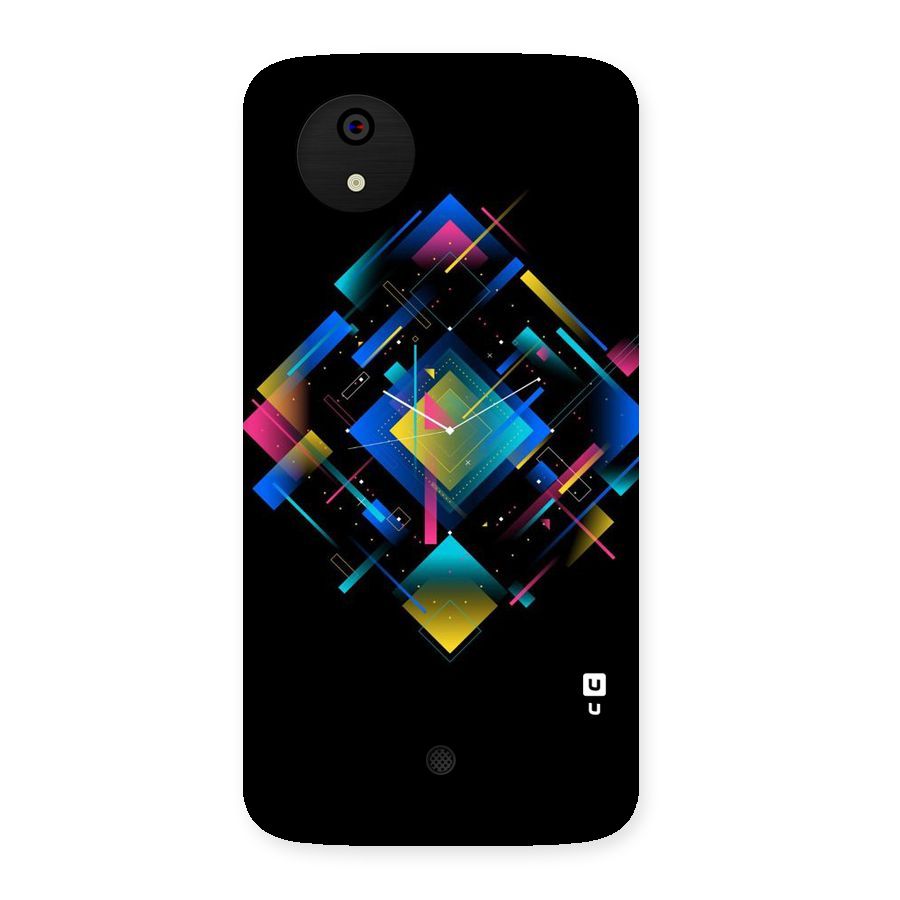 Abstract Clock Back Case for Micromax Canvas A1