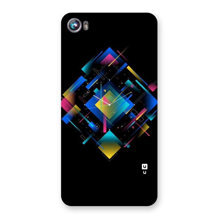 Abstract Clock Back Case for Micromax Canvas Fire 4 A107