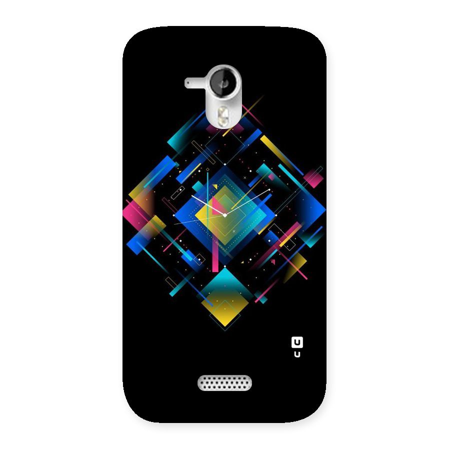 Abstract Clock Back Case for Micromax Canvas HD A116