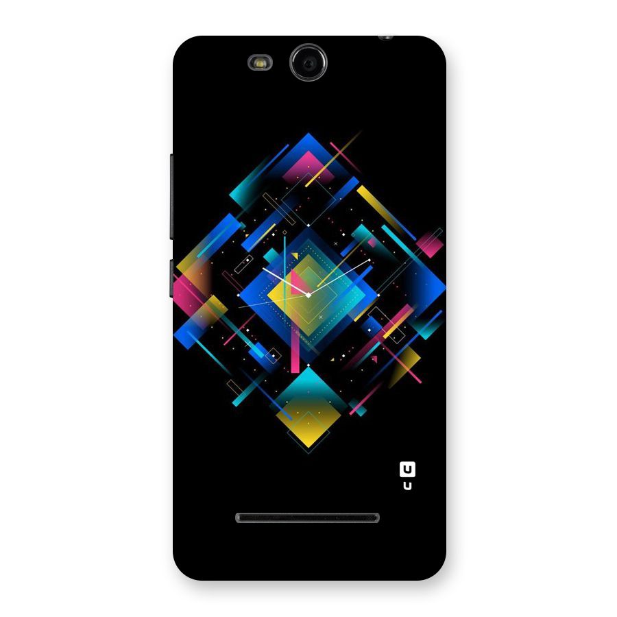 Abstract Clock Back Case for Micromax Canvas Juice 3 Q392