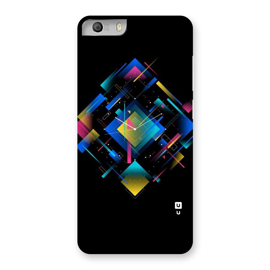 Abstract Clock Back Case for Micromax Canvas Knight 2