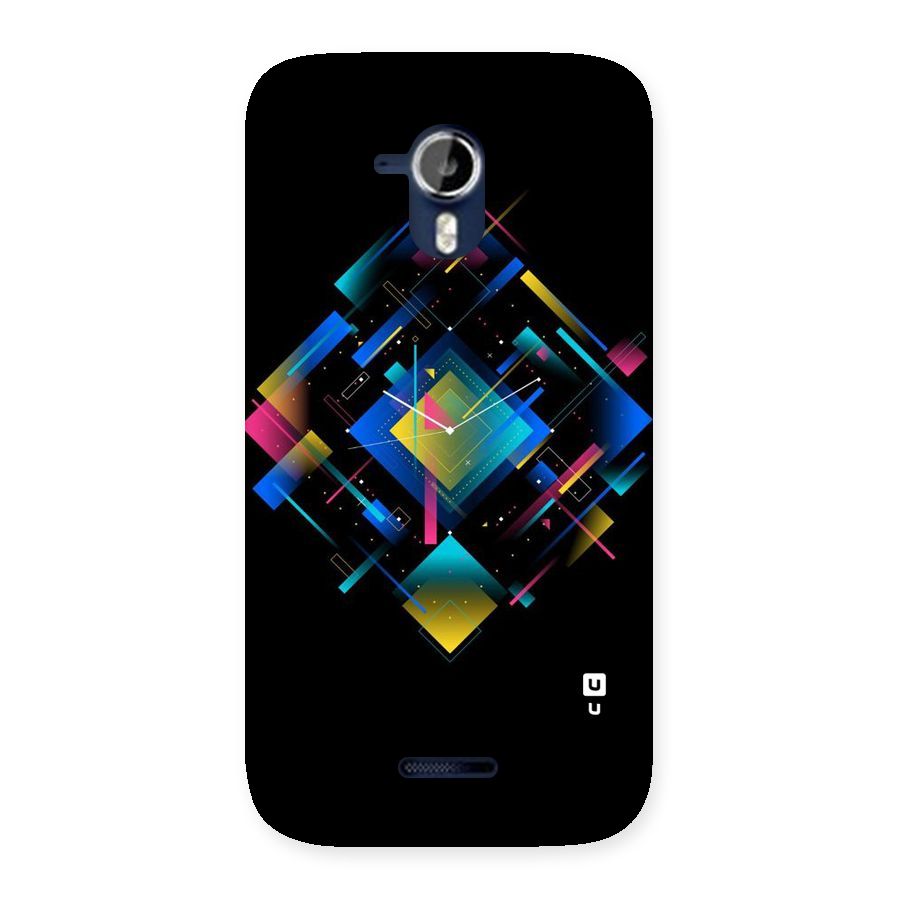 Abstract Clock Back Case for Micromax Canvas Magnus A117
