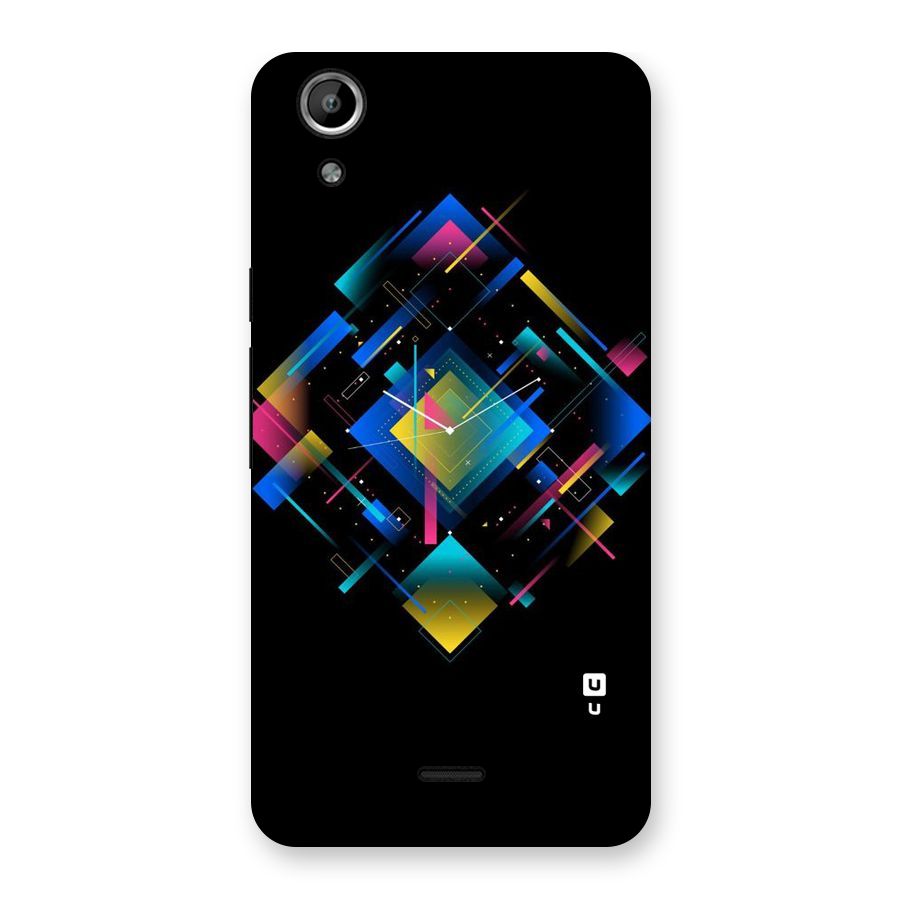 Abstract Clock Back Case for Micromax Canvas Selfie Lens Q345