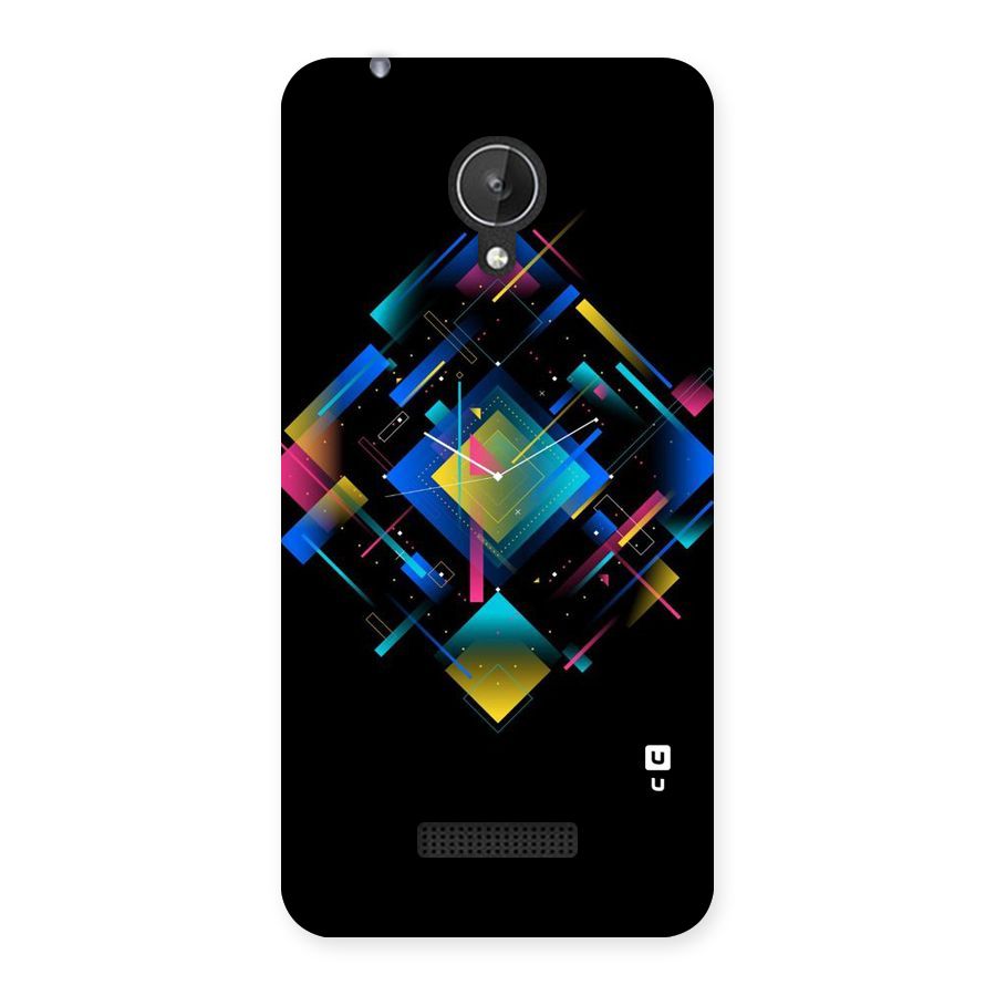 Abstract Clock Back Case for Micromax Canvas Spark Q380