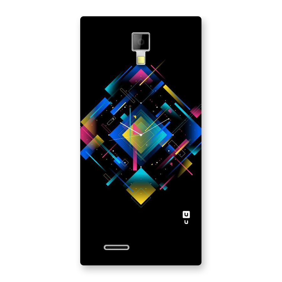 Abstract Clock Back Case for Micromax Canvas Xpress A99