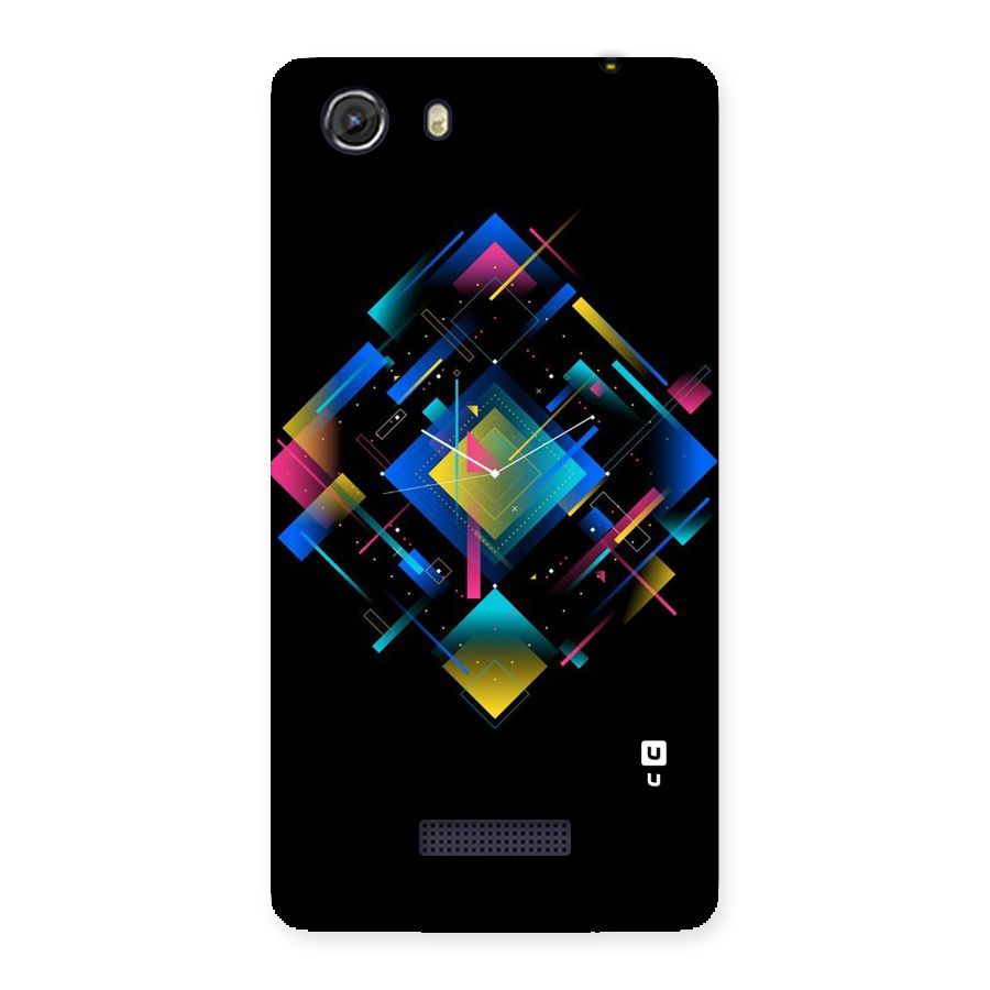 Abstract Clock Back Case for Micromax Unite 3