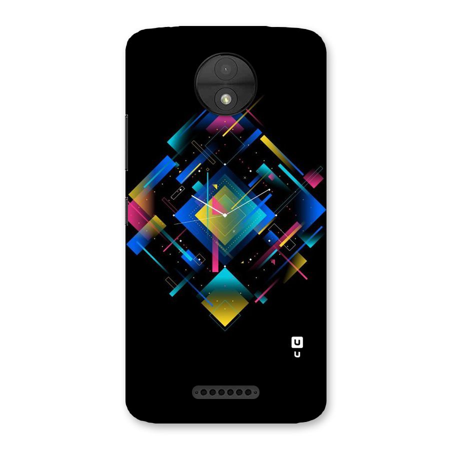 Abstract Clock Back Case for Moto C