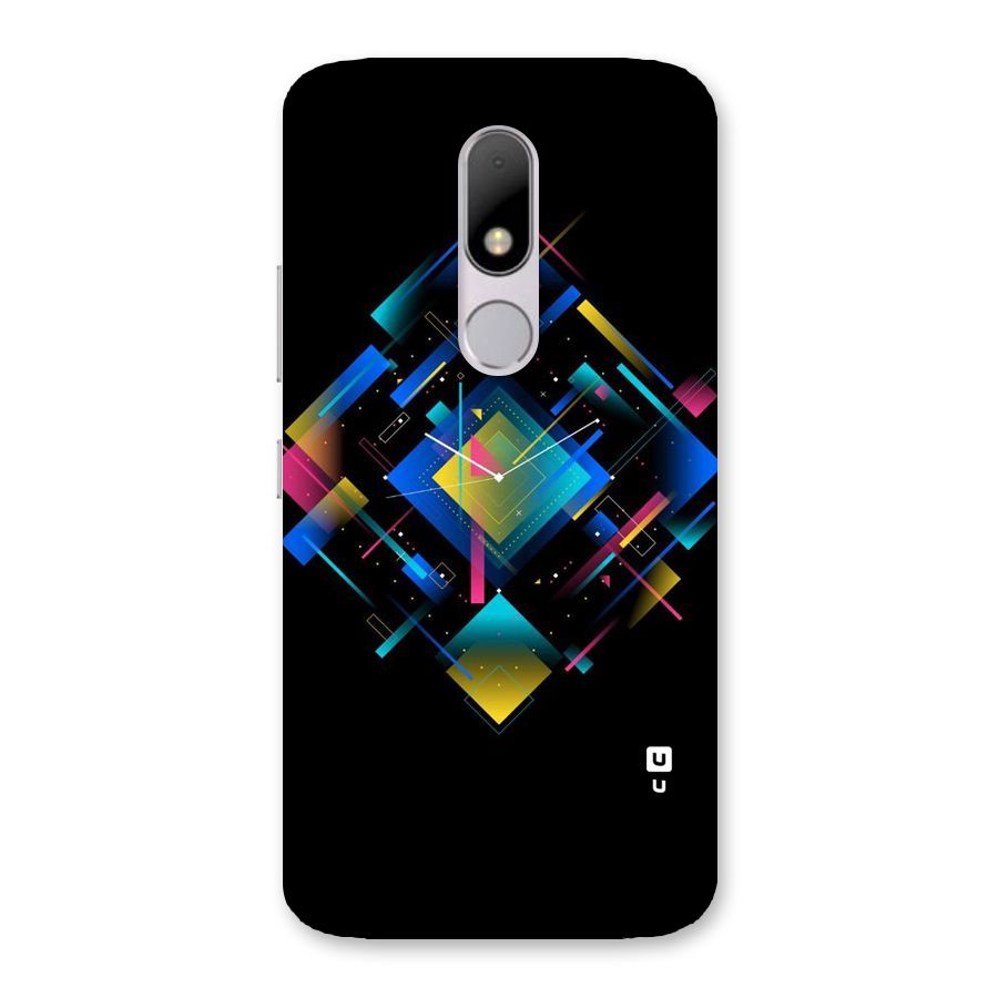 Abstract Clock Back Case for Moto M