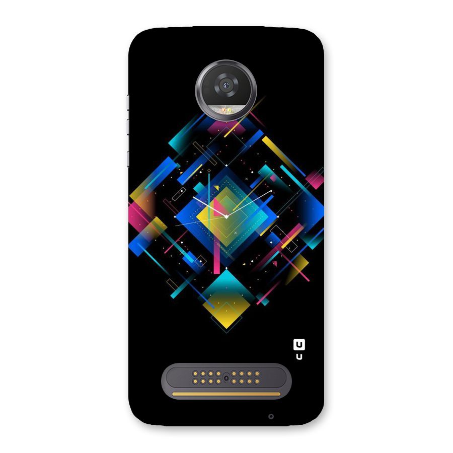 Abstract Clock Back Case for Moto Z2 Play