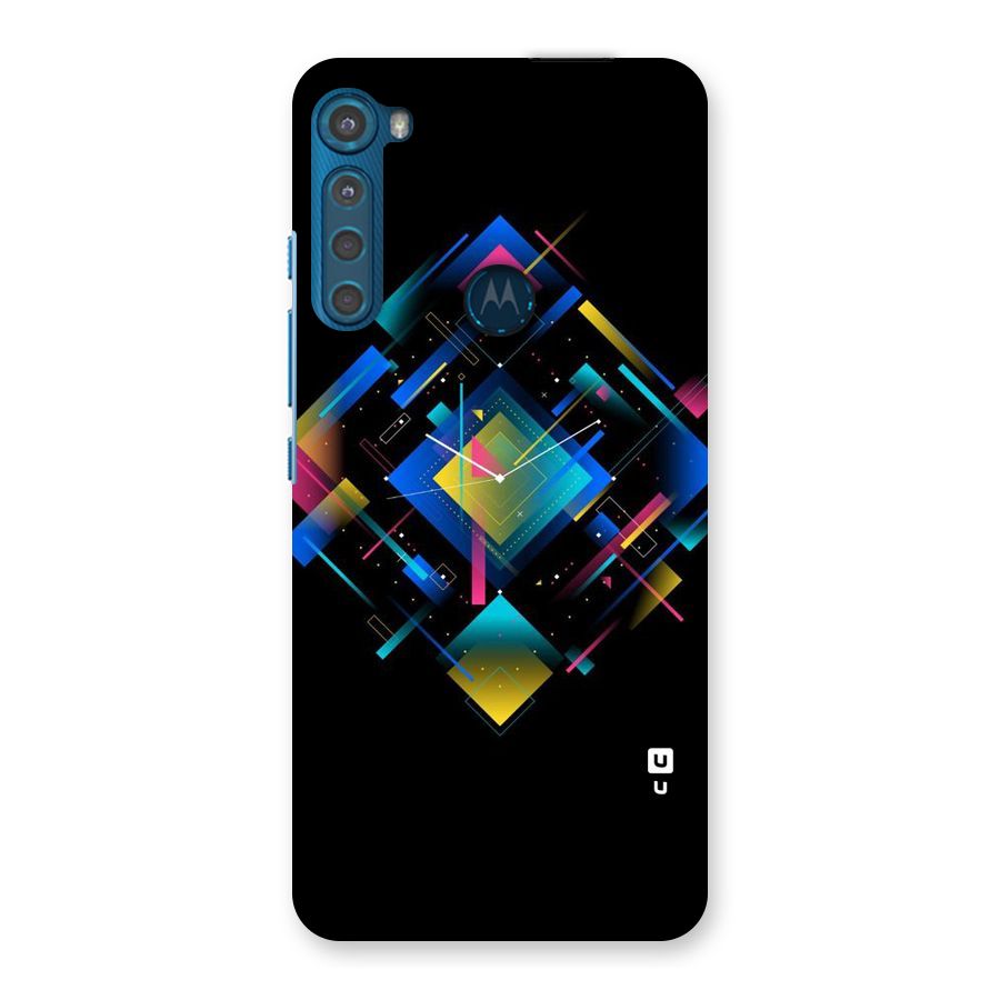 Abstract Clock Back Case for Motorola One Fusion Plus