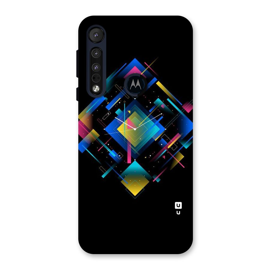 Abstract Clock Back Case for Motorola One Macro