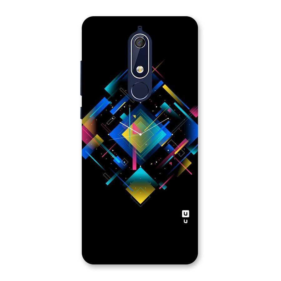 Abstract Clock Back Case for Nokia 5.1