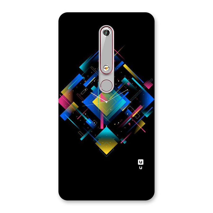 Abstract Clock Back Case for Nokia 6.1