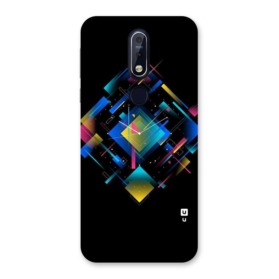 Abstract Clock Back Case for Nokia 7.1