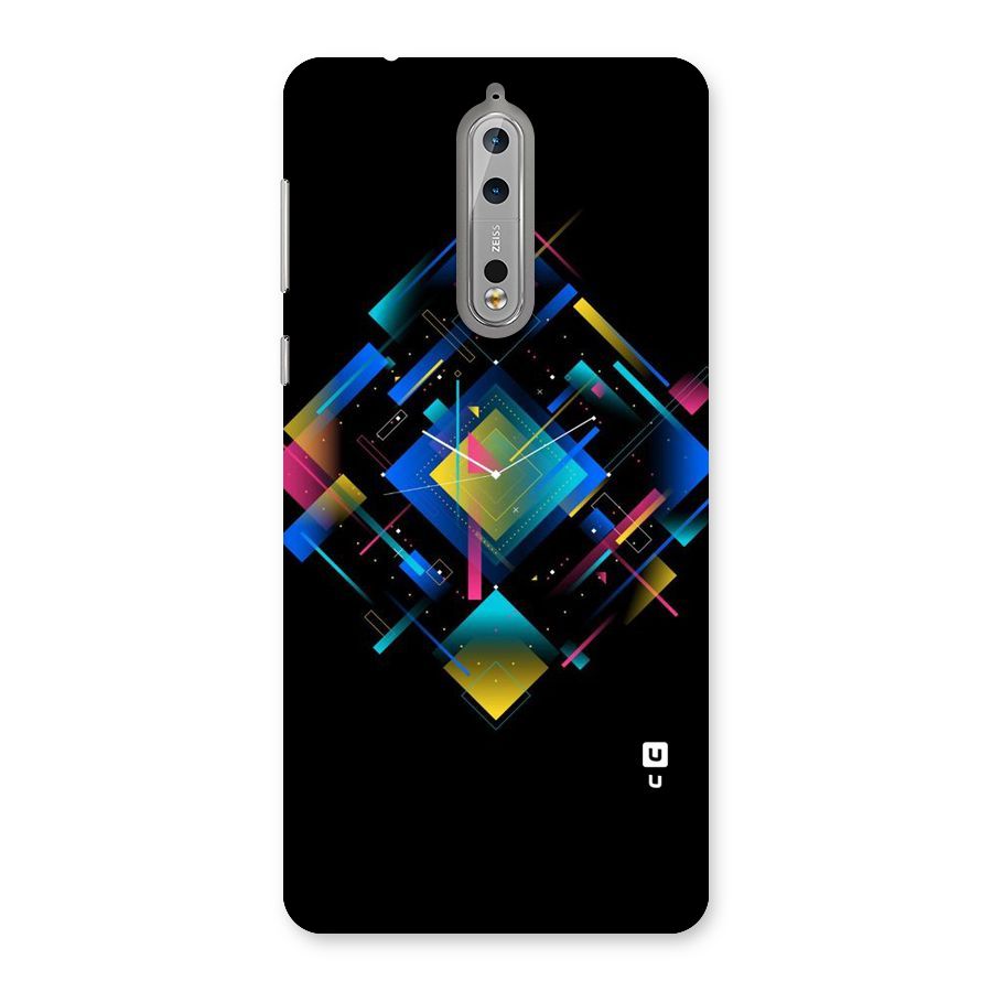 Abstract Clock Back Case for Nokia 8