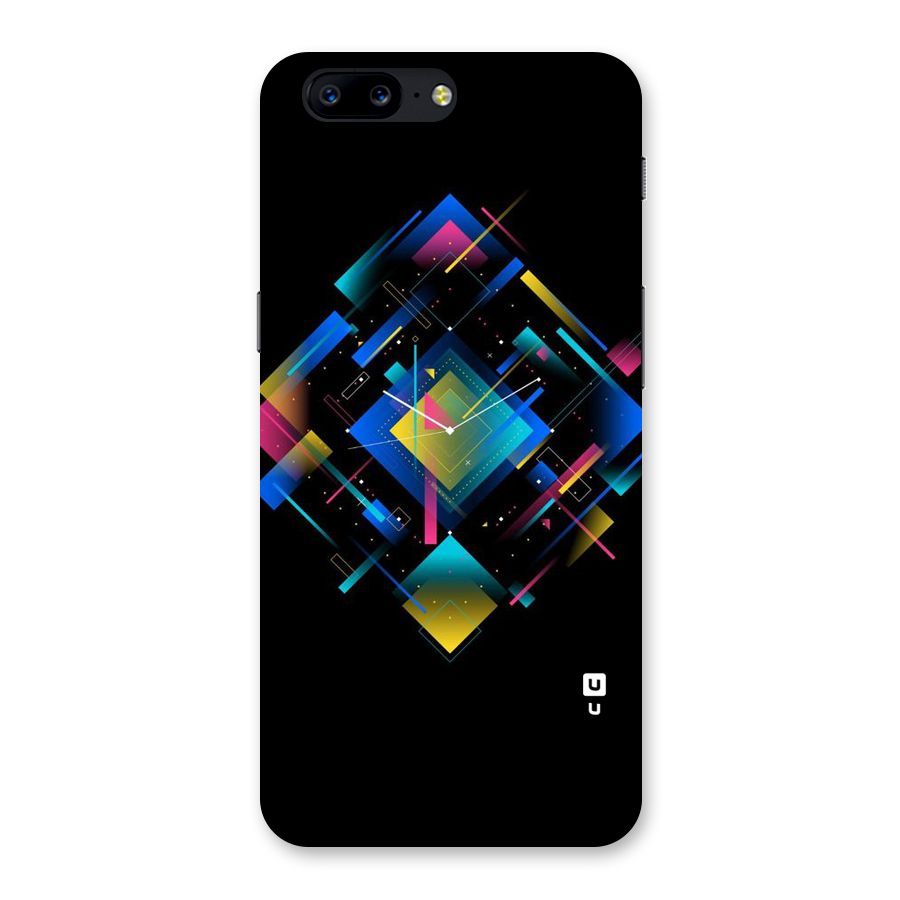 Abstract Clock Back Case for OnePlus 5