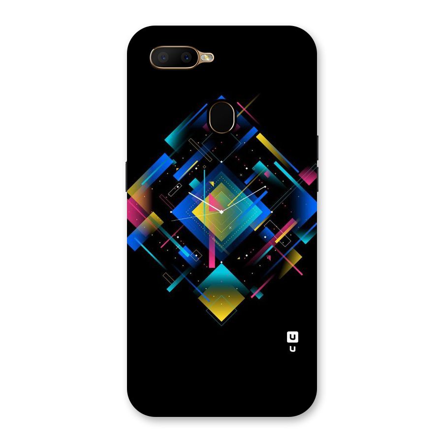 Abstract Clock Back Case for Oppo A5s