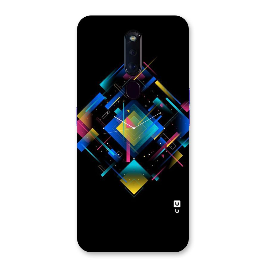 Abstract Clock Back Case for Oppo F11 Pro