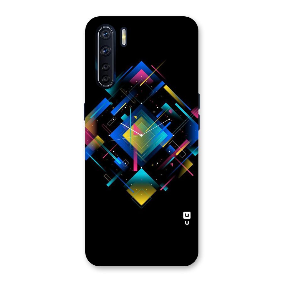 Abstract Clock Back Case for Oppo F15