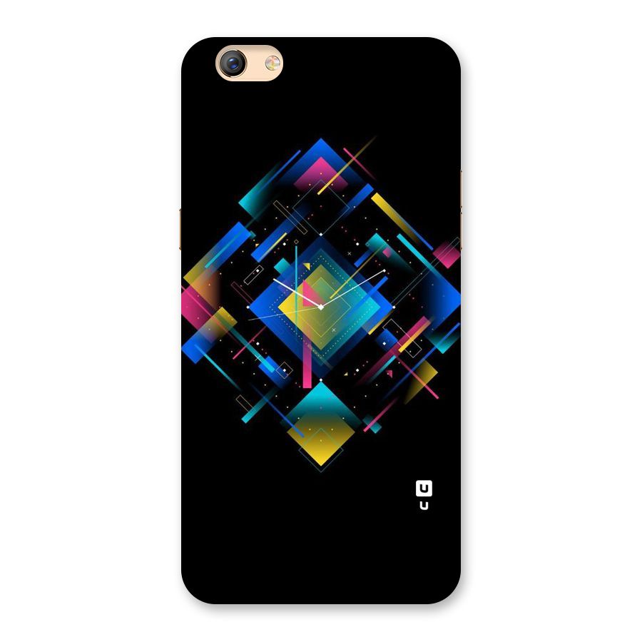 Abstract Clock Back Case for Oppo F3 Plus
