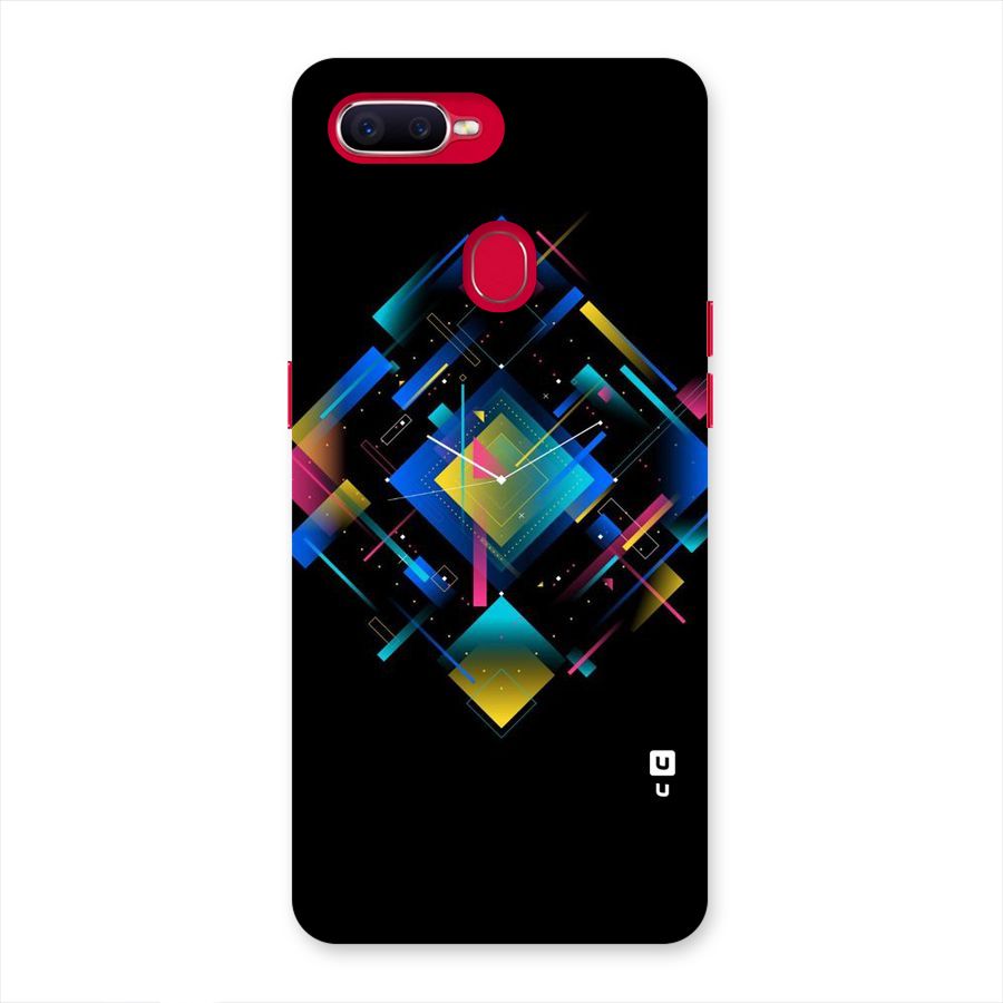 Abstract Clock Back Case for Oppo F9 Pro