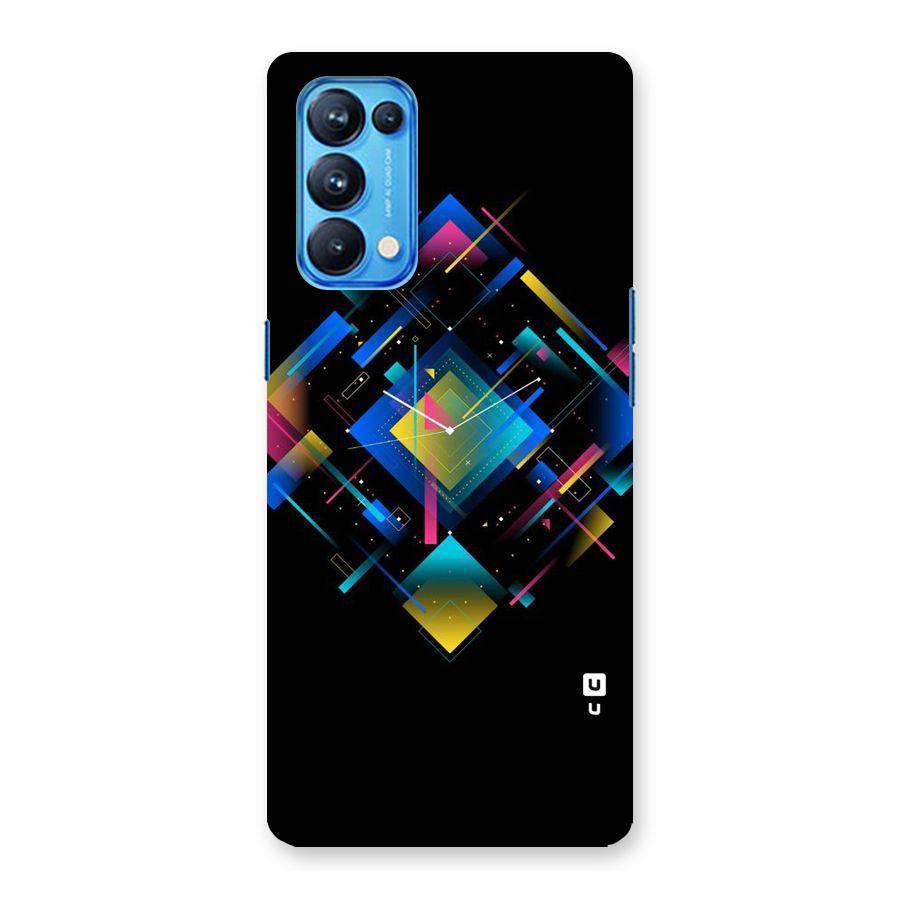 Abstract Clock Back Case for Oppo Reno5 Pro 5G