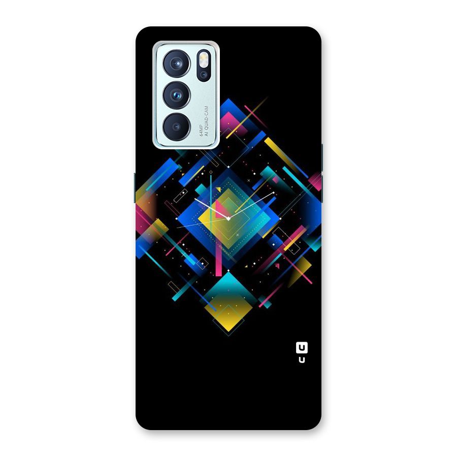 Abstract Clock Back Case for Oppo Reno6 Pro 5G